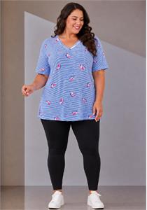 Modal Cotton Bird Print Top